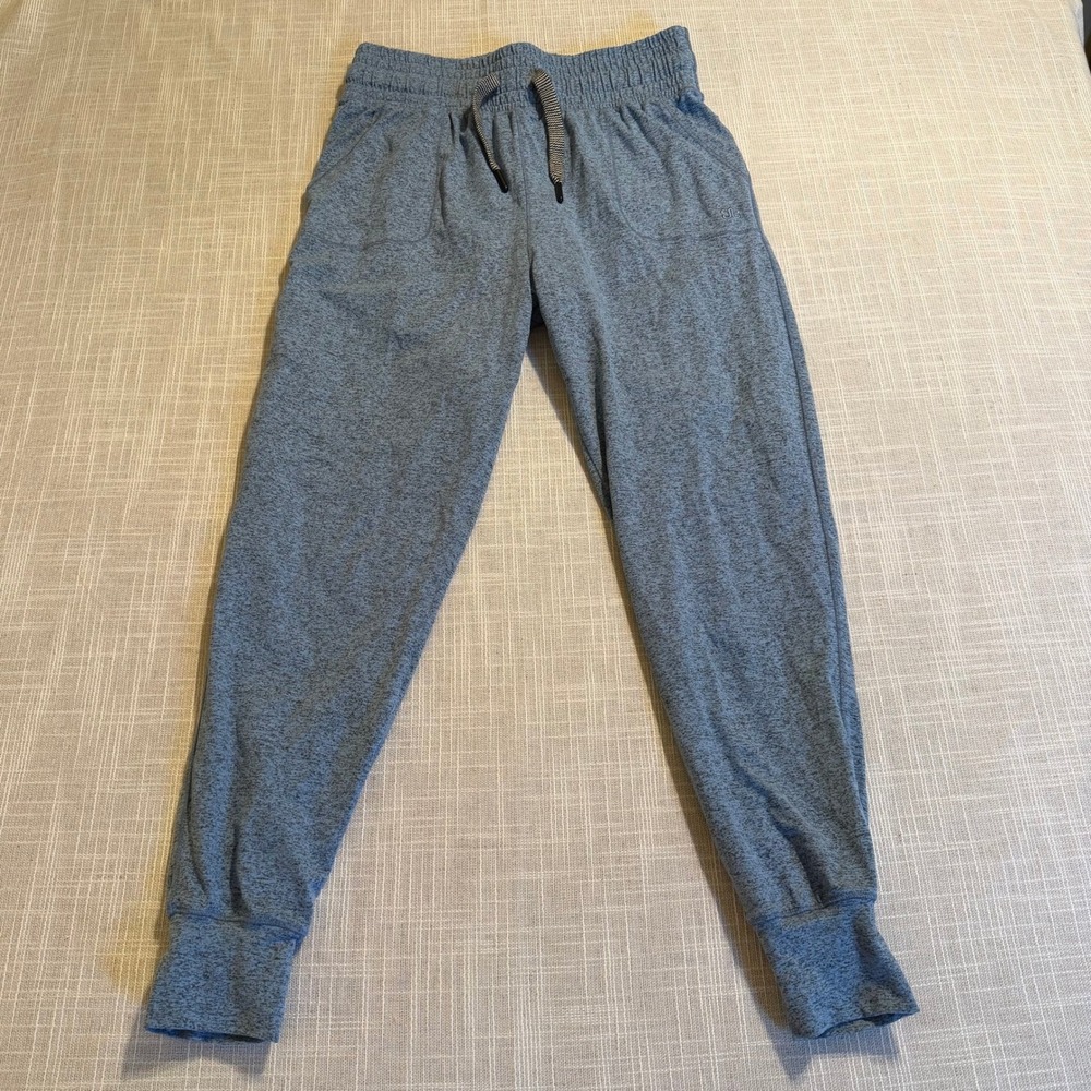 Albion Fit Jetsetter Joggers Blue Space Dye Heathered XS Activewear Pants